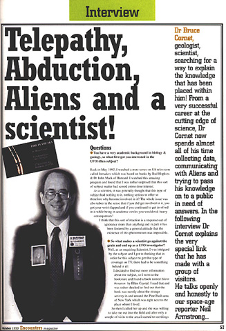 Encounters Dr. Bruce Cornet