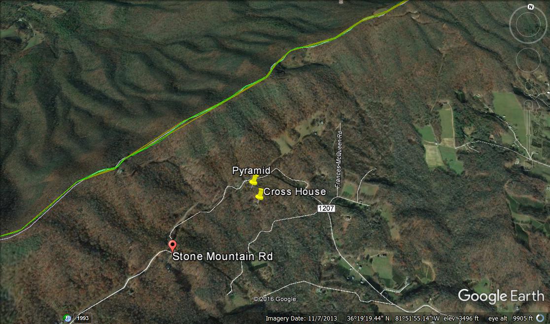 Satellite View Stone Mountain