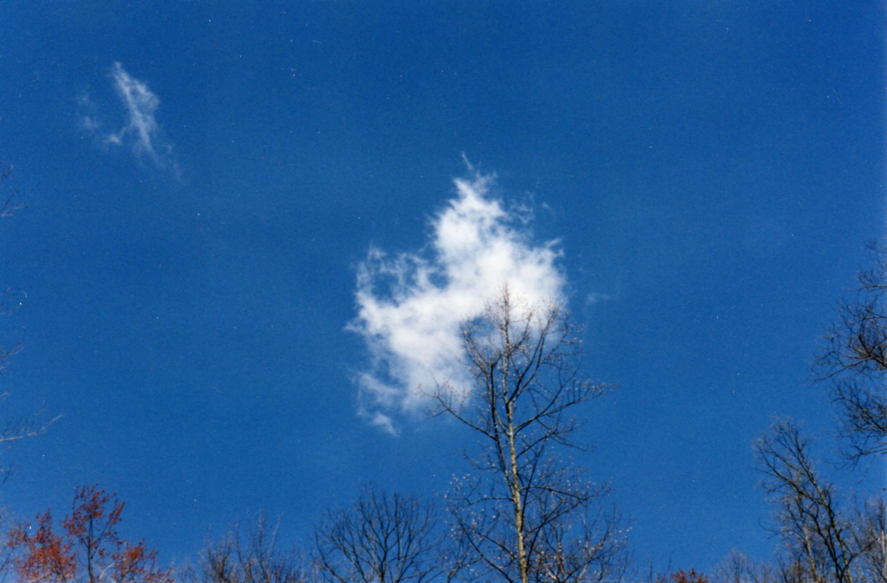 Clouds being pulled towards pyramid